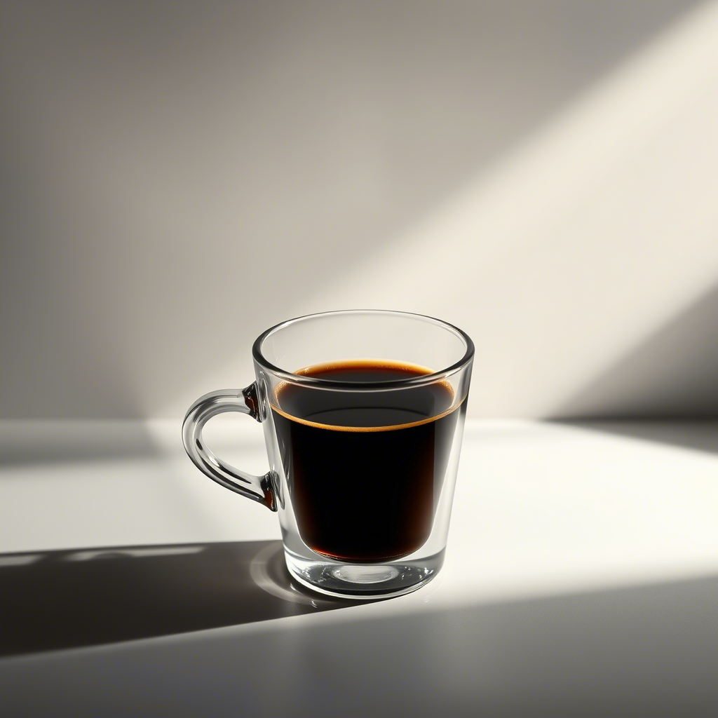 Pixelated espresso cup